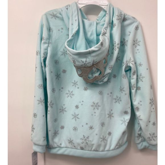 Carter's Teal Snowflake Fleece Hooded Sweater - Picture 3 of 12